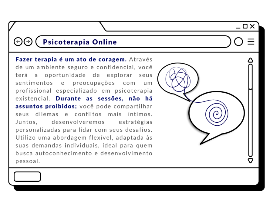 Em um ambiente seguro e confidencial, você terá a oportunidade de explorar seus sentimentos, pensamentos e preocupações com um profissional qualificado. Durante a sessão, você pode compartilhar su(7)